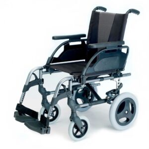 silla de ruedas de aluminio no autopropulsable breezy style gris selenio